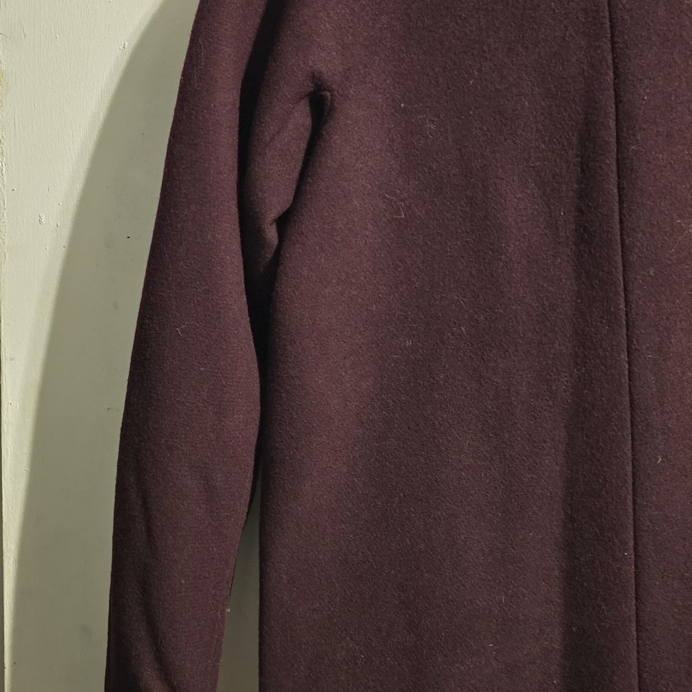 Vince Camuto Dark Red Trench Coat - Picture 10 of 16